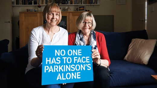no one has to face parkinsons alone placard