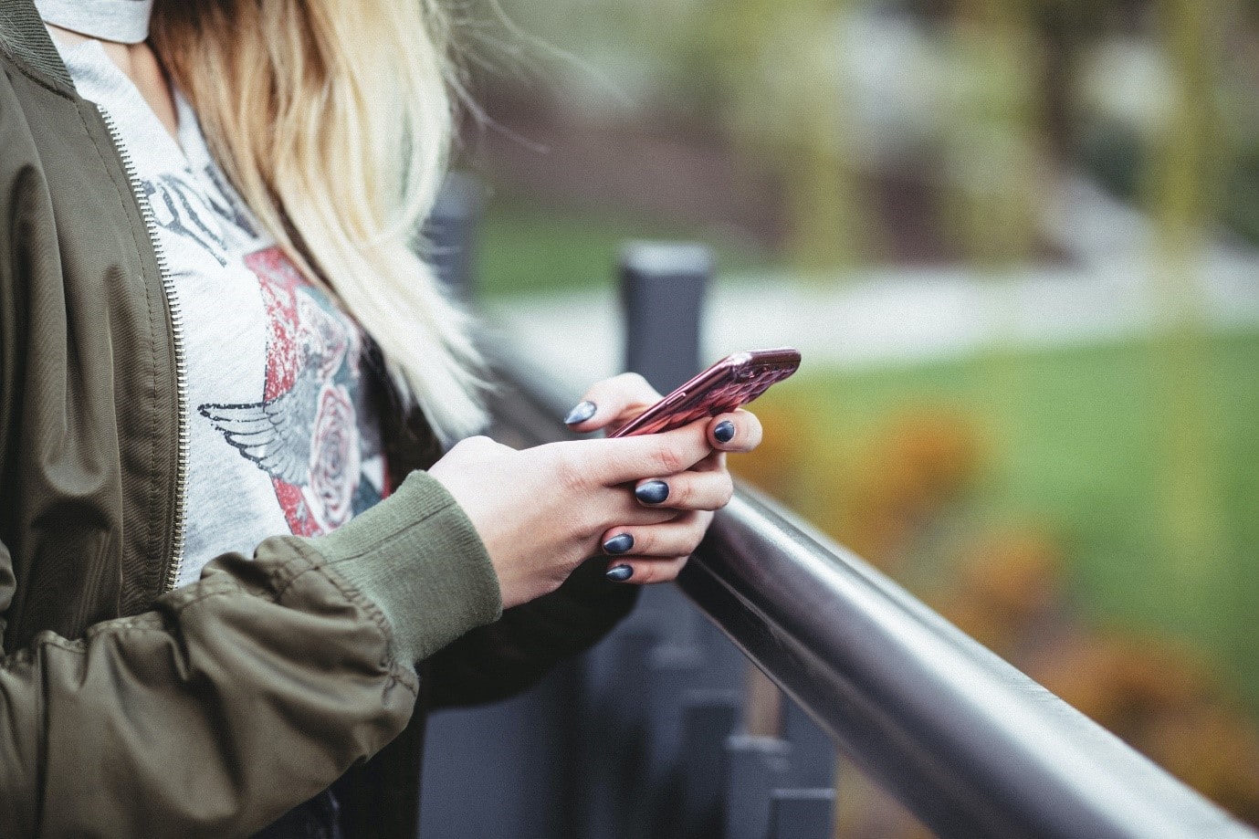 woman on phone